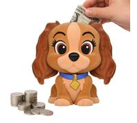 Lady Coin Bank Figurine - Disney Dog - Lady and the Tramp | Marchandise sous licence officielle