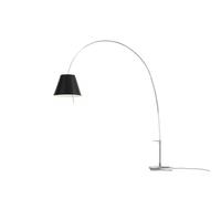 Lady Costanza Lampadaire Corps Aluminium, Abat-jour Noir