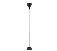 Lady V Lampadaire Chrome & Noir Mat Droit