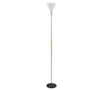 Lady V Lampadaire Laiton & Blanc Droit