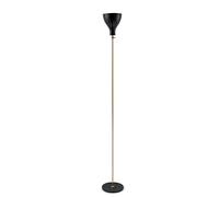 Lady V Lampadaire Laiton & Noir Droit