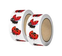 Ladybug Sticker - Coated Paper Cartoon Waterproof Decor Party Favours