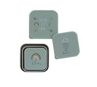 LÄSSIG Boîte à casse-croûte, lot de 3, en acier inoxydable Garden Explorer