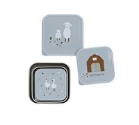 Lot de 3 boîtes à goûter Tiny Farmer bleu