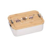 Boîte à goûter en inox et bambou na
