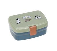 Lässig Boîte à lunch pour enfants Boîte à lunch scolaire avec séparateur amovible, sans BPA/Lunchbox Happy Prints