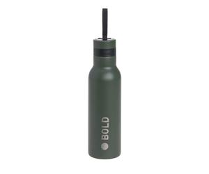 Lässig bouteille d'eau Bold Double Walled Bottle Stainless Steel Dark Olive vert foncé