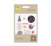 Lässig Mixte Enfant Sticker Rub on Space, Colorée, Taille Unique EU