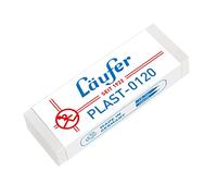 Läufer 00120 Plast 0120 gomme en plastique, pour crayons à papier et de couleur, transparente