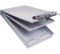 Läufer 21017 Porte-bloc - Porte-formulaires avec boîte, aluminium, avec séparateur de compartiment
