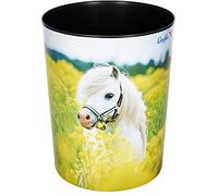 Corbeille à papier 'cheval dans un champ de colza'