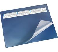 Läufer 44655 Sous-main DURELLA DS - avec couverture intégrale, calendrier, 65 x 52 cm, bleu