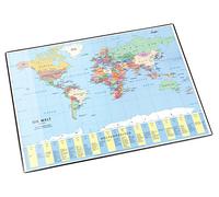 Läufer 45351 Sous-main carte du monde en langue allemande 40 x 53 cm (Import Allemagne)