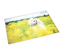 Läufer Sous-main motif champ de colza antidérapant 400 x 530 mm poche latérale transparente