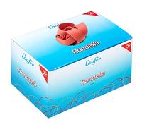 Läufer 51241 bracelets élastiques Rondella 200 x 17 mm, diamètre 125 mm, élastiques à 17 mm de large, carton de 1 kg, rouge
