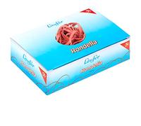 Läufer 51842 bracelets élastiques Rondella 80 x 4mm, diamètre 50mm, élastiques à 4mm de large, carton de 500g, rouge