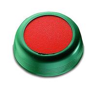 Läufer 69238 Humidificateur d'enveloppe ou de timbres rond Ø 10,5 cm avec housse verte flexible et éponge orange
