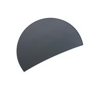 Läufer Durella Rondo 49749 Sous-main semi-circulaire antidérapant Graphite Noir 73 x 48 cm Taille M