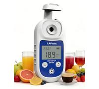 LAFMATE Réfractomètre numérique 0-55% ±0,2%, BM101 Réfractomètre Sucre avec ATC, IP65 Réfractomètre brix pour jus, vinification & café