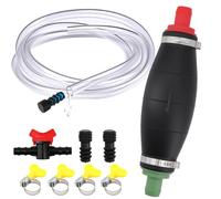 lafo Pompe manuelle pour transvaser des liquides tels que l'essence, le diesel, l'huile, l'eau - Pompe de transvasement XL avec fonction vide, tuyau en PVC résistant au carburant de 2 m avec bouchon