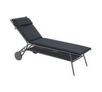 Lafuma Bain De Soleil - Transat Piscine et Jardin - Chaise Longue Matelassé Haut - Miami II - Becomfort® - Gris Dark Grey Mobilier