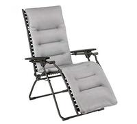 Lafuma Fauteuil de relaxation Evolution BeComfort Matelassé Zéro Gravité 70x114x85 cm Gris Silver