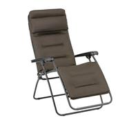 Lafuma Mobilier Fauteuil Relax matelassé Zéro Gravité - RSX Clip | Fabriqué en FRANCE - Garantie 5 ans - Marron - Maintien ferme de tout le dos