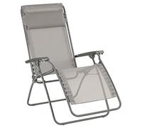 Lafuma MOBILIER - Fauteuil Relax Transat Jardin - Chaise Longue Zéro Gravité - Rclip - Batyline® Iso - Gris Terre - Fabriqué en France - LFM5169_8556 - Garantie 5 Ans - L.88xl.67xH.114cm