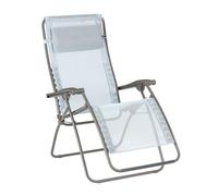 Lafuma MOBILIER - Fauteuil Relax Zéro Gravité RSXA Clip - Chaise Longue Pliante Terrasse et Jardin - Toile Batyline Résistante - Transat Multiposition, Tout Confort, Fabriqué en France - Bleu Ciel