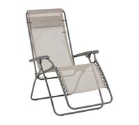 Lafuma Mobilier - Fauteuil Relax Zéro Gravité RT 2 - Chaise Longue Pliante Terrasse et Jardin - Toile Batyline® Résistante - Transat Multiposition, Tout Confort, Fabriqué en France - Marron Chataigne
