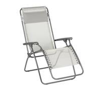 Lafuma MOBILIER - Fauteuil Relax Zéro Gravité RT 2 - Chaise Longue Pliante Terrasse et Jardin - Toile Batyline Résistante - Transat Multiposition, Tout Confort, Fabriqué en France - Beige SEIGLE