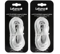 Lafuma Mobilier Lacet élastique pour lit de Soleil Siesta L et fauteuils Relax, Longueur: 8 m, Couleur: Blanc, LFM2405-0020 (Lot de 2)