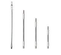 Lagomloot Extension d'arbre flexible de 6,35 mm, porte-embout hexagonal pour perceuse et tournevis à cliquet, atteint les vis encastrées 150 mm-400 mm