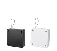 Lagomloot Ferme-porte automatique, 800 g, dispositif de fermeture de tension avec câble en acier pour porte coulissante en verre, bureau, intérieur, installation sans perforation