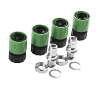 Lagomloot Kit de lavage de pont de tondeuse à gazon avec adaptateur à connexion rapide, buse et écrou en acier inoxydable pour tondeuse autoportée, coupe-cordes, nettoyage de souffleuse à neige, lot