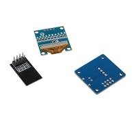 Lagomloot Kit d'horloge météo pour écran OLED avec température et humidité, alimenté par USB, kit de soudure DIY pour ESP8266, boîtier transparent