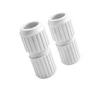 Lagomloot Lot de 2 joints de bielle blancs pour poteaux télescopiques de piscine, connecteurs de rechange en plastique pour une extension et un réglage faciles des accessoires de nettoyage de piscine