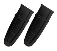 Lagomloot Lot de 2 protections de barre de tronçonneuse de 15,2 cm, plaque de guidage en plastique pour scie à chaîne électrique de 15,2 cm, accessoires anti-rayures et anti-rouille, noir