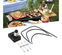 Lagomloot Lot de 3 boutons poussoirs d'allumage de grille avec 3 fils pour PitBoss Memphis 4 en 1 Pièces de rechange, kit d'allumage d'électrode électronique