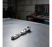 Lagomloot Mini liquet 72 dents tournevis à couple élevé Outil à main en acier au chrome vanadium pour réparation de vélo dans les espaces restreints Kit électronique DIY 97 mm Noir Argent (tête