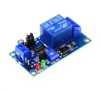 Lagomloot Module de relais de retard normalement ouvert 12 V, minuterie réglable de 0,1 s à heure pour contrôle de charge 250 V AC 10 A, circuit imprimé compact pour domotique et projets de bricolage