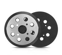 Lagomloot Patin de ponçage pour ponceuse excentrique R2600 R2601 - Pièce de rechange 300527002 avec 8 trous et dos rigide - Disque en caoutchouc métallique