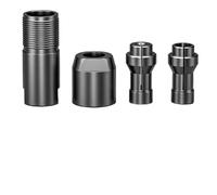Lagomloot Tête de conversion pour meuleuse d'angle droite - Adaptateur de mandrin pour meuleuse de type 100 avec pinces de 3 mm et 6 mm - Outil de ponçage en métal pour le bricolage du bois