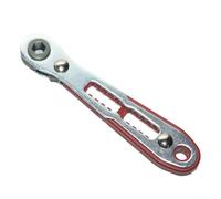 Lagomloot Tournevis à cliquet - Mécanisme réversible pour douilles - Acier au chrome vanadium - Pour travaux ménagers - 110 mm