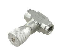 Lagomloot Vanne de contrôle de débit hydraulique, accélérateur bidirectionnel 3/8" 40 MPa 30 L/min pour mini pelleteuse, acier 45# haute résistance G3/8