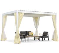 Lagos Premium 3x4 Garden Point pergola de terrasse autoportante blanche