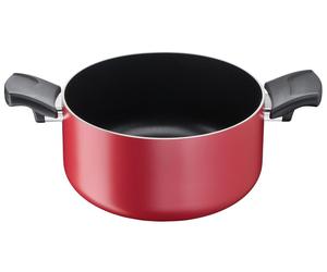 Lagostina 010254031024, rond, rouge, titane Easy, noir, bakélite, ergonomique
