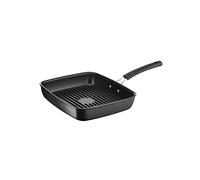 Lagostina 012073040925 Poêle Gril 29 x 25 cm Tempra PFTE NM, Noir