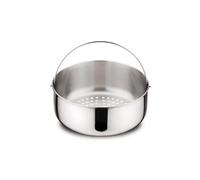 Lagostina Accessoires Panier à Vapeur en Acier Inoxydable, pour Bacs à Pression 5 l, Acier inoxydable 18/10, Argent, 18 cm
