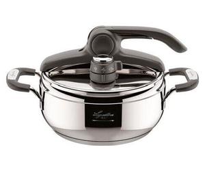 Lagostina 8900524576, acier inoxydable, noir, 2 personne(s), céramique, gaz, halogène, induction, plaque vitrocéramique, Italie, 22 cm